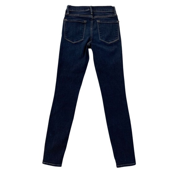 Frame Denim Women's size 25 Le Skinny de Jeanne Jeans Queens Way Dark Wash - Picture 9 of 11
